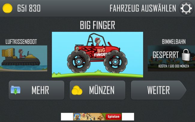 Der Big Finger ist sein Geld definitiv wert. (Bildquelle: Screenshot spieletipps)