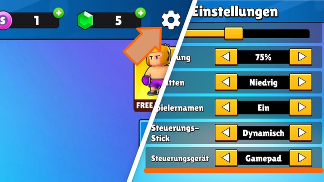 Mit dieser Einstellung könnt ihr auch auf dem Smartphone einen Controller für Stumble Guys verwenden. (Bildquelle: Screenshot spieletipps)