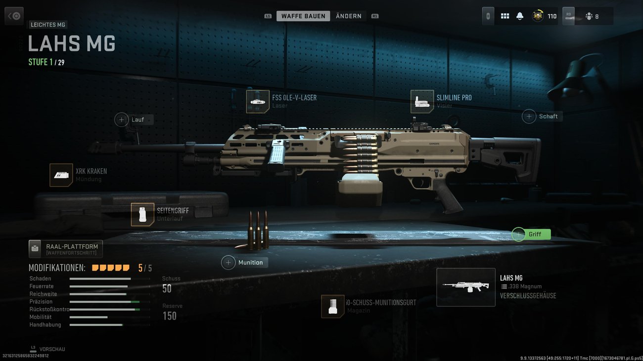 CoD MW 2: LAHS MG - Bestes Setup, Aufsätze & Werte