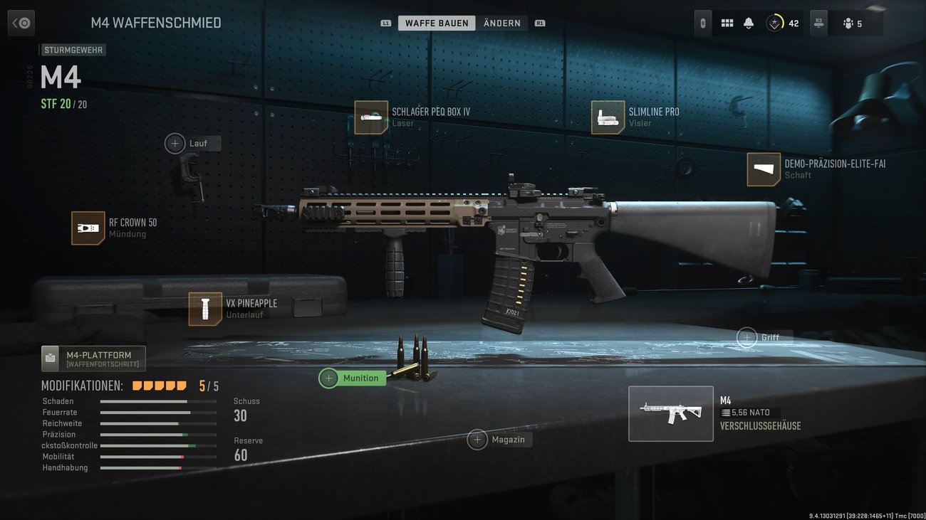 CoD MW 2: M4 - Bestes Setup, Aufsätze & Werte