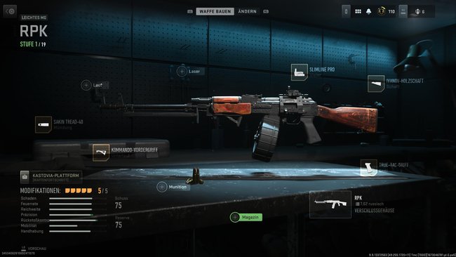 So spielt sich das RPK wie ein klassiches LMG. (Bildquelle: Screenshot spieletipps)