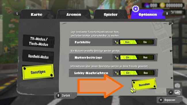 Im Optionsmenü findet ihr hier den Charaktereditor. (Quelle: Screenshot spieletipps)