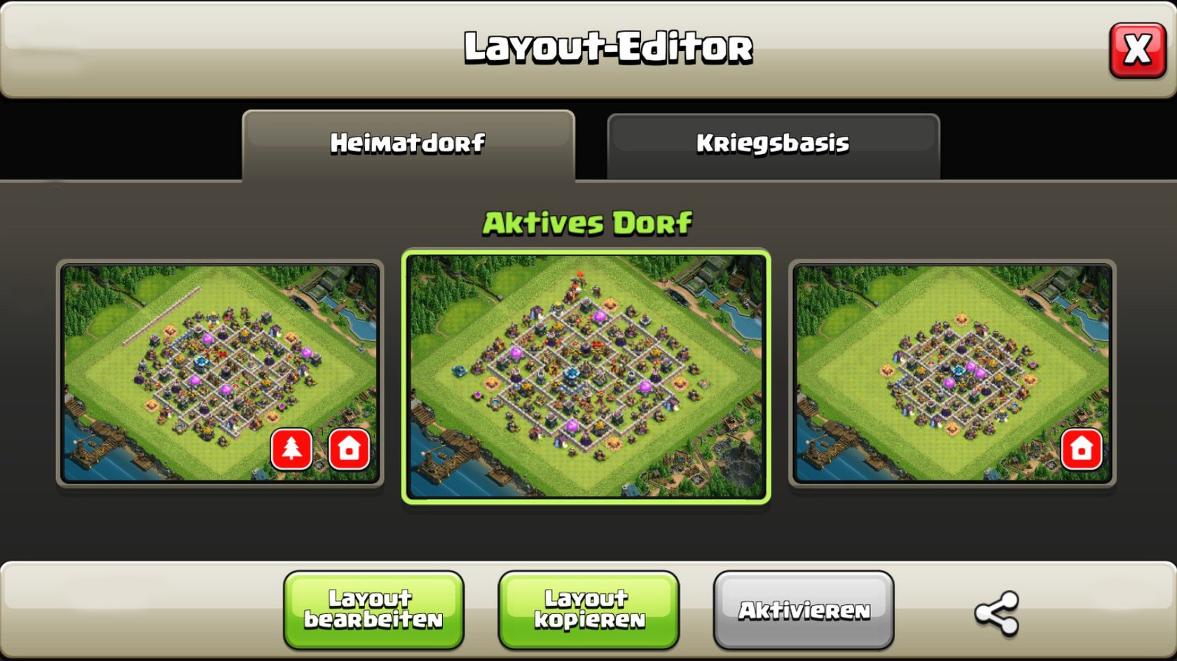 Clash of Clans Dorf kopieren und LayoutEditor finden
