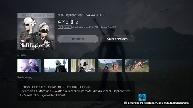 Die Helden aus Nier Replicant können Kostüme aus dem Nachfolger Nier: Automata tragen.