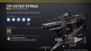 Destiny 2 – Hexenkönigin: Exotische MP „Osteo Striga“ bekommen