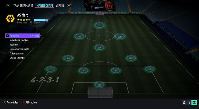 4-2-3-1: Die beste Formation in FIFA 21.