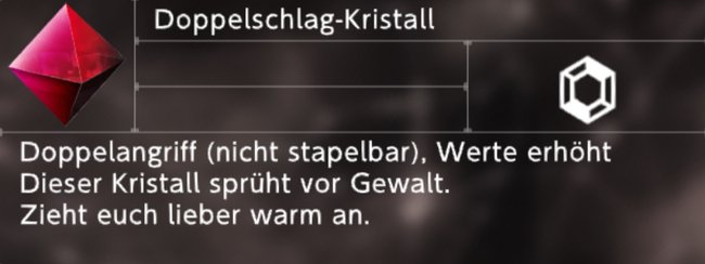 Doppelt hält besser! - Dieser Kristall ermöglicht zwei Angriffe zum Preis von einem. (Bildquelle: Screenshot spieletipps)