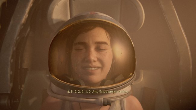Nehmt einen der Astronautenhelme und betretet die Raumkapsel, sodass Ellie hier ihr Geburtstagsgeschenk erhalten und ihre Fantasy spielen lassen kann.