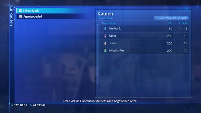 Im Menü „Einkaufen“ könnt ihr jederzeit shoppen gehen. (Bildquelle: Screenshot spieletipps)