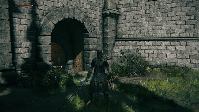 Bei diesem Durchgang findet ihr im Burghof die Kriegerin Nepheli Loux, die euch im Kampf gegen Godrick unterstützt. (Quelle: Screenshot spieletipps.de)