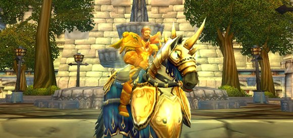 Das Epic Mount der Paladine ist von den Pferden her wohl das eindruckvollste Reittiere in WoW: Classic.