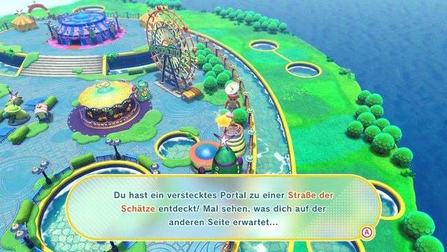 Diese versteckte Straße der Schätze beinhaltet die Rohr-Stopfer-Herausforderung „Rollen und springen! Rohre und Rampen“. (Quelle: Screenshot spieletipps)