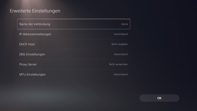 So sehen die erweiterten Einstellungen im PS5-Menü aus. (Bildquelle: Screenshot spieletipps)