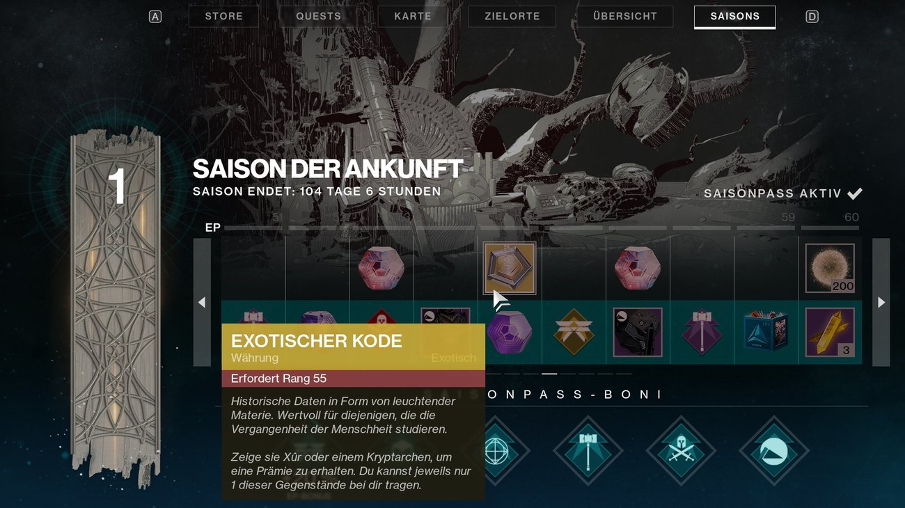 Destiny 2 Exotischer Kode bekommen alle Möglichkeiten