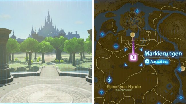 Fundort: Bei „Alter Festplatz“ südlich von Schloss Hyrule.