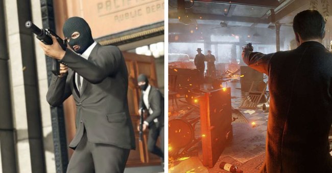 GTA 5 versus Mafia Definitive Edition: Die eine Welt ist glatt und perfekt, die andere blutig und schmutzig.