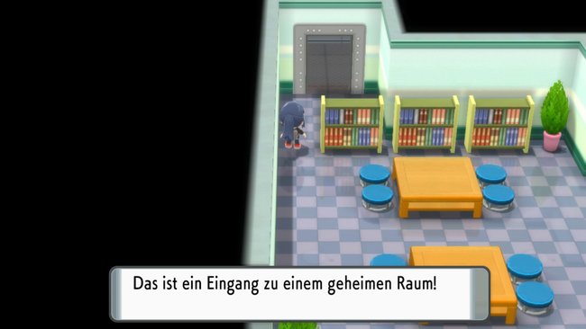 Im Galaktik-Gebäude befindet sich der geheime Rotom-Raum.