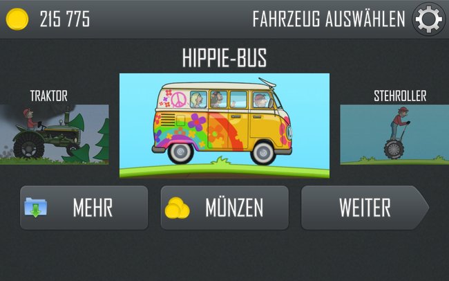 Er sieht nicht so aus, aber der Hippie-Bus hat einiges unter der Haube. (Bildquelle: Screenshot spieletipps)