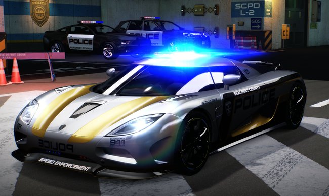 Eines der besten Fahrzeuge der Polizei ist der Koenigsegg Agera