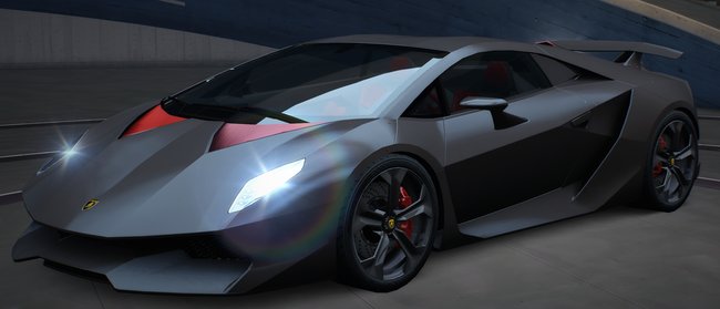 Der Lamborghini Sesto Elemento ist eines der späteren Fahrzeuge