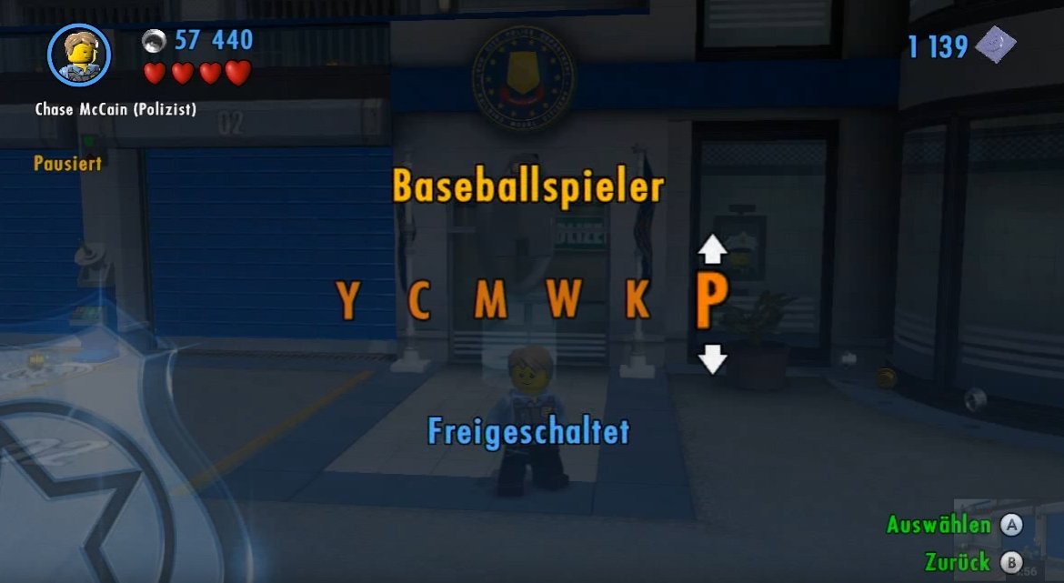 Lego City Undercover Cheats für Charaktere und BonusMissionen