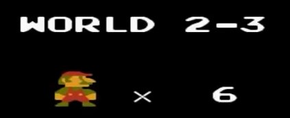 In Super Mario Bros. werden die einzelnen Welten und Level mit Zahlen unterschieden. (Bildquelle: Screenshot spieletipps)