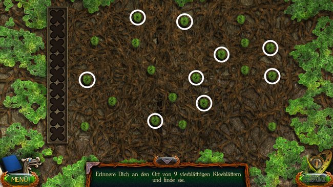 Das Kleeblätter-Minispiel lösen. (Bildquelle: Bearbeiteter Screenshot - spieletipps)