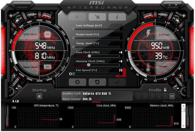 Mit beispielsweise MSI Afterburner könnt ihr eure Grafikkarte übertakten. (Bildquelle: MSI)