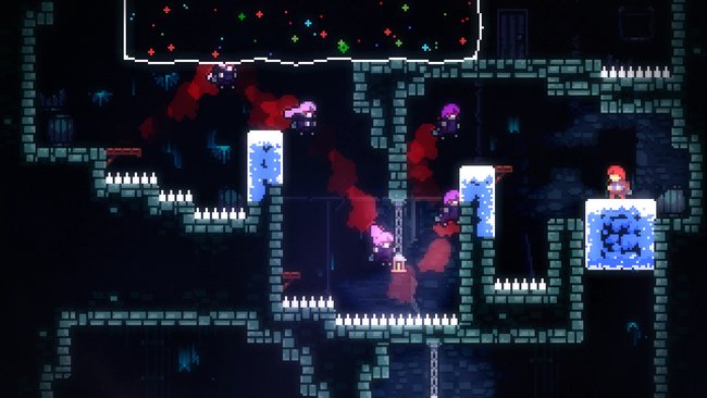 Im PS4-Spiel Celeste überwindet Protagonistin Madeline nicht nur den namensgebenden Berg, sondern auch ihren inneren Berg, um zu sich zu finden. (Bildquelle: celestegame.com)