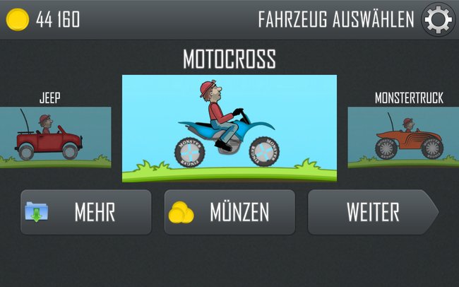 Das Motocross ist vor allem für Gelände geeignet. (Bildquelle: Screenshot spieletipps)