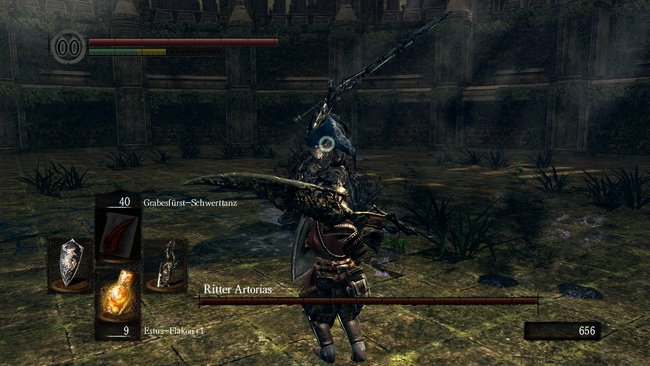 Im Nahkampf ist Artorias sehr flott.