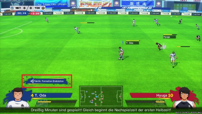 Ob die Formation Endstation aktiv ist, seht ihr über den Namen eurer Spieler.