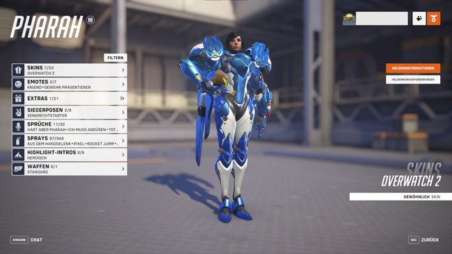 Das ist eure gerechte Strafe! – Pharah vollstreckt ihr Urteil aus der Luft. (Bildquelle: Screenshot spieletipps)