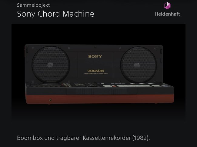 Die Sony Chord Machine erhaltet ihr als digitales Sammelobjekt, sobald ihr die Kampagne abschließt. (Bildquelle: Screenshot spieletipps)