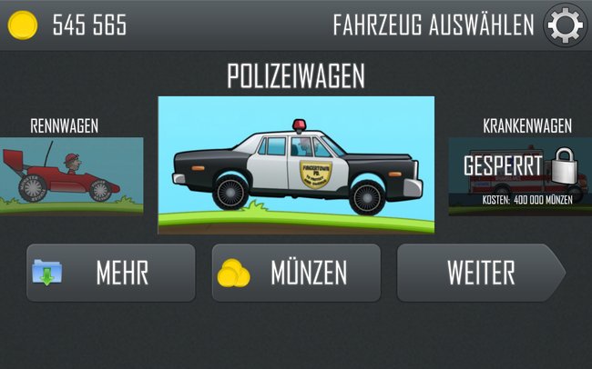 Der Polizeiwagen ist mehr als Spaßgefährt geeignet. (Bildquelle: Screenshot spieletipps)