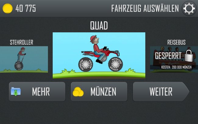 Das Quad ist quasi ein kleiner Monstertruck. (Bildquelle: Screenshot spieletipps)