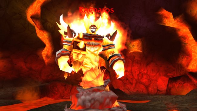 Der riesige feuerelementar Ragnaros ist schon eine echt beeindruckende Erscheinung.