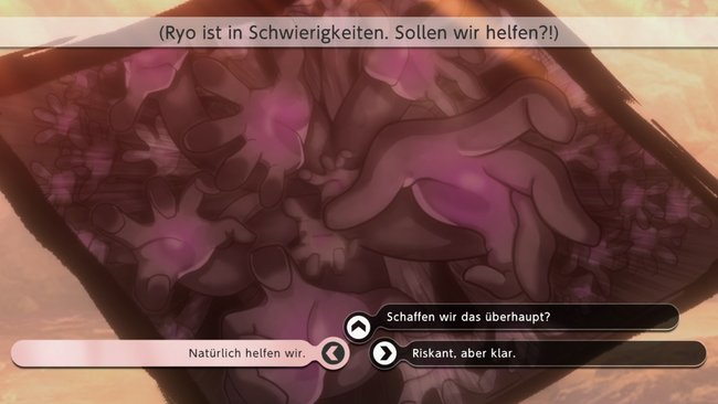 Mit genügend Zuneigung erhaltet ihr hier die Möglichkeit, Ryo zu retten. (Bildquelle: Screenshot spieletipps)