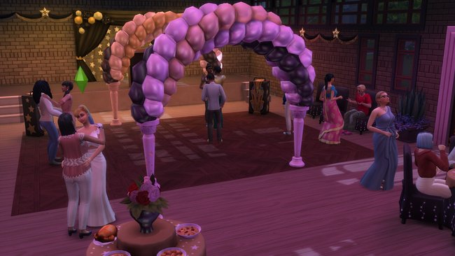 Der Abschlussball ist ein ganz besonderer Abend für eure Sims. (Quelle: Screenshot spieletipps.de)