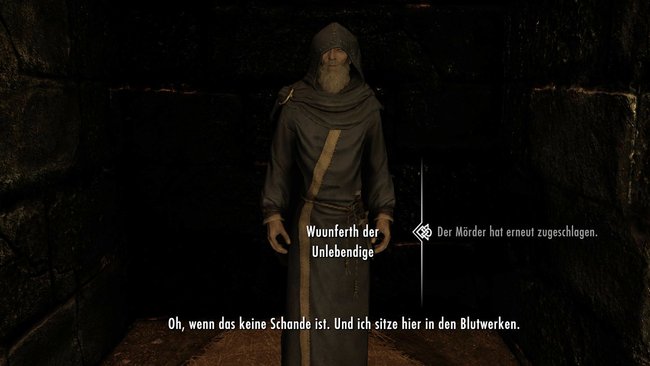 Wuunferth ist von euren falschen Anklagen nicht begeistert, zeigt sich aber dennoch hilfsbereit. (Quelle: Screenshot spieletipps.de)