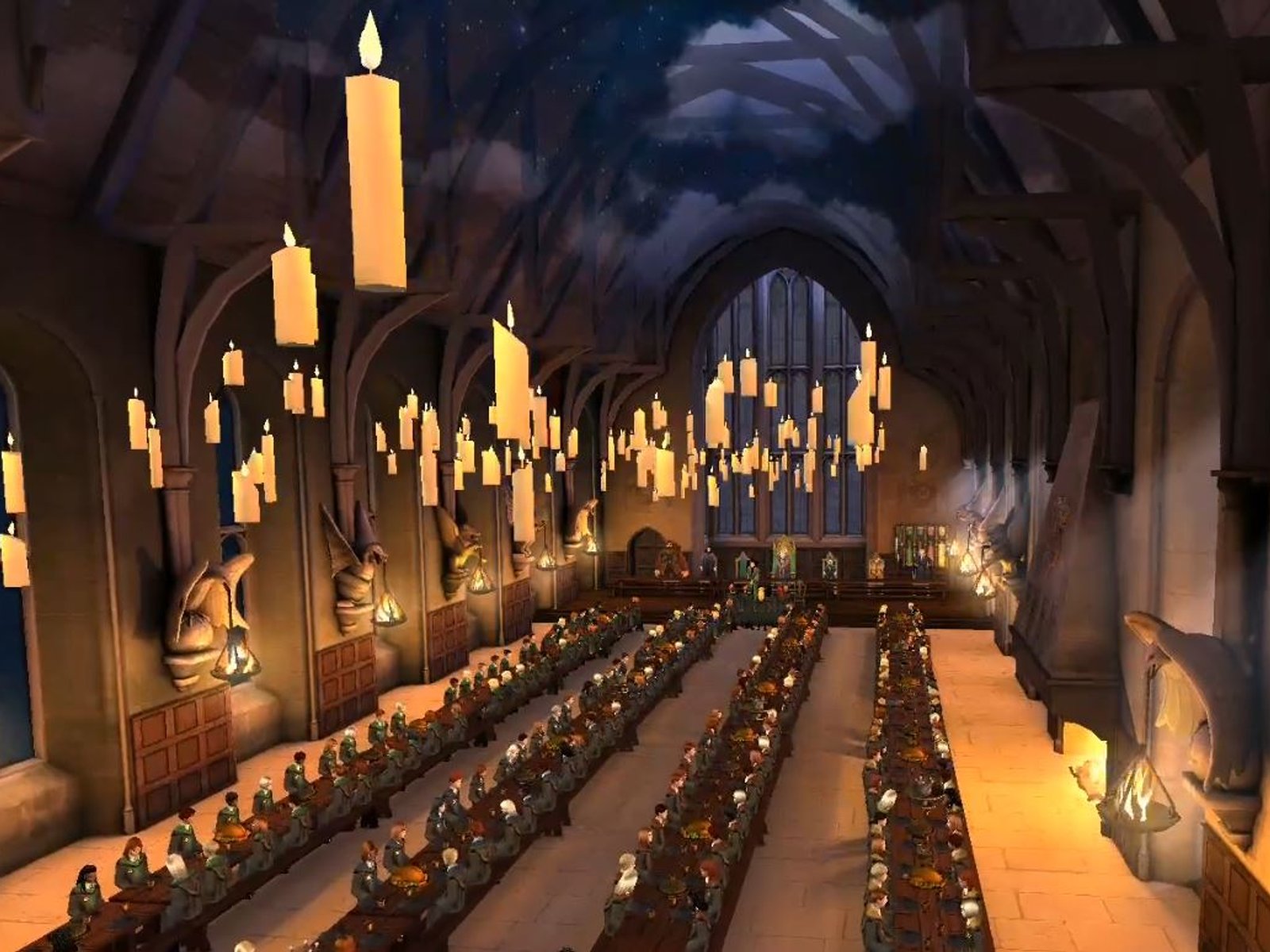 Harry Potter - Hogwarts Mystery - Speisen mit Freunden und Butterbier  trinken