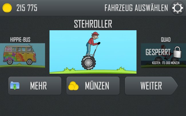 Der Stehroller stellt euch vor einige Herausforderungen. (Bildquelle: Screenshot spieletipps)