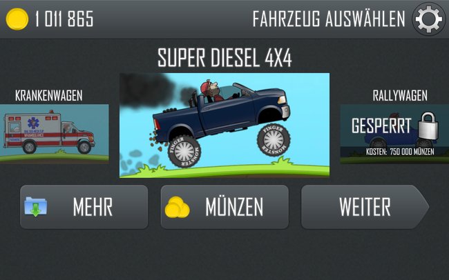 Der Super Diesel 4x4 ist ein etwas schwerfälligerer Monstertruck. (Bildquelle: Screenshot spieletipps)
