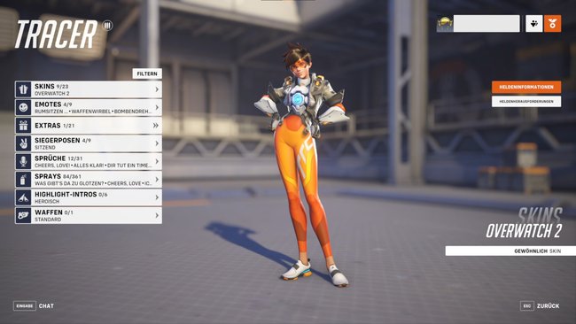 Blink, blink, blink – Tracer ist nur schwer zu fassen. (Bildquelle: Screenshot spieletipps)