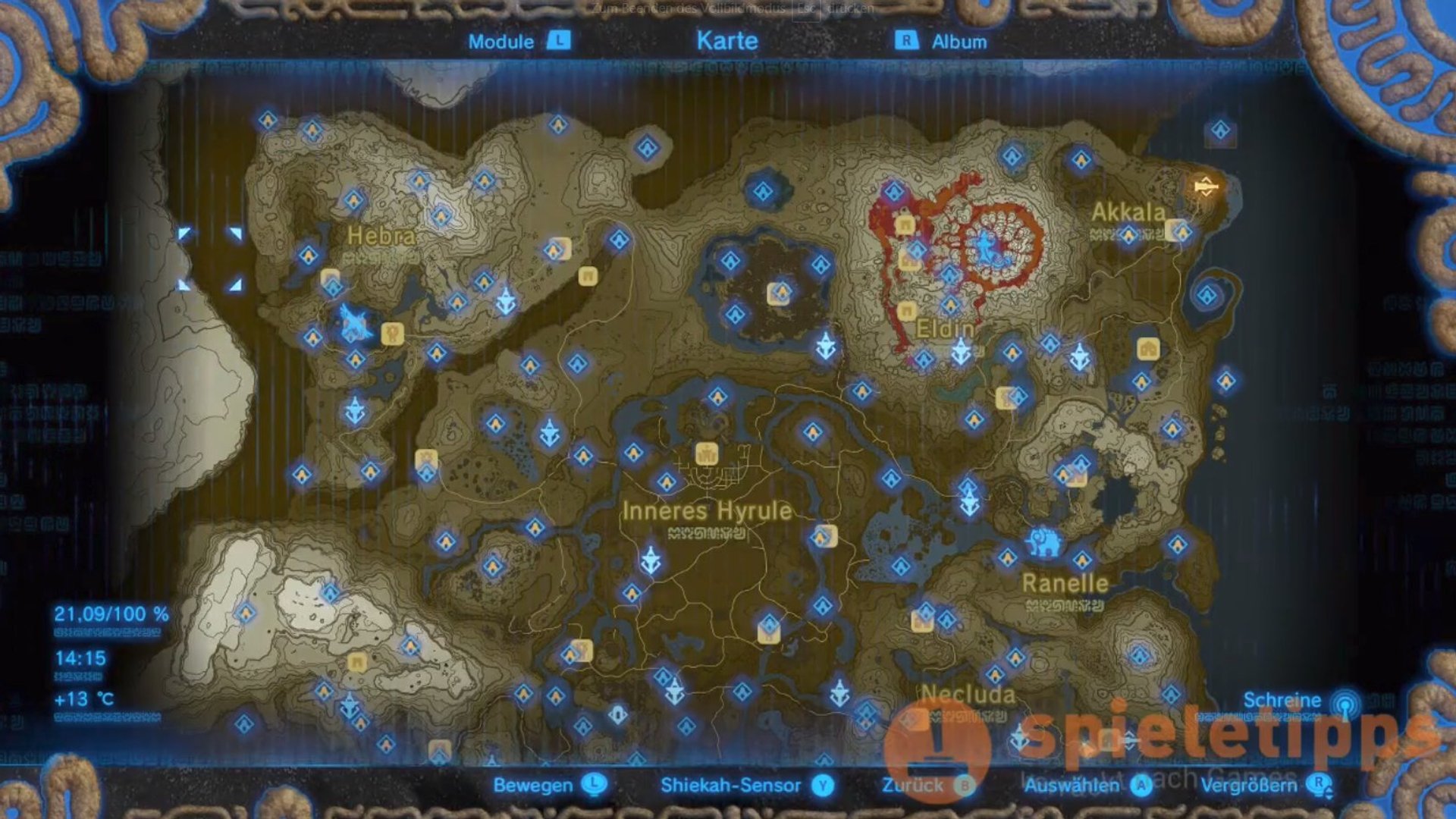 All hinox locations map