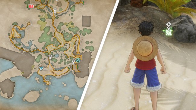 Am Strand eurer Ankunft liegt ein Würfelfragment von Zorro. (Bildquelle: Screenshot spieletipps)