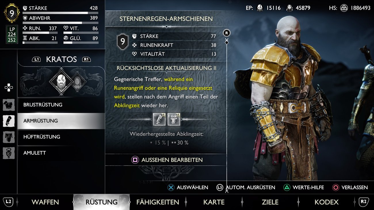 God of War Ragnarök Alle Rüstungen und ihre Vorteile