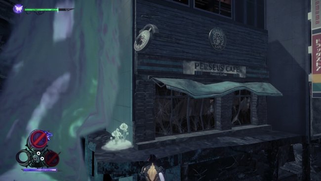 Fundort der Kröte in Kapitel 1 von Bayonetta 3. (Quelle: Screenshot spieletipps)
