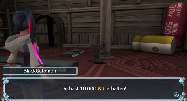 BlackGatomon belohnt euch für leichte Suchaufgaben mit 10.000 Bits.