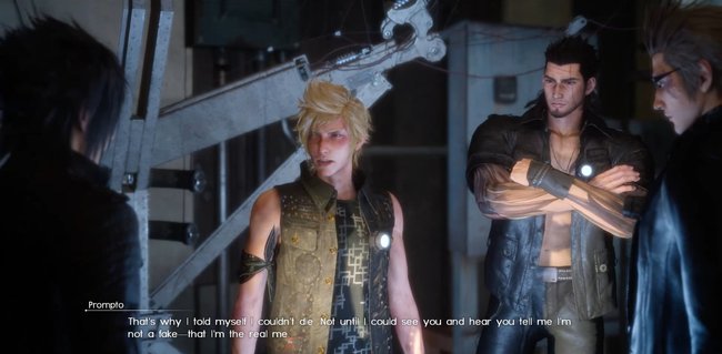 Welch Glück, dass Prompto nichts geschehen ist.